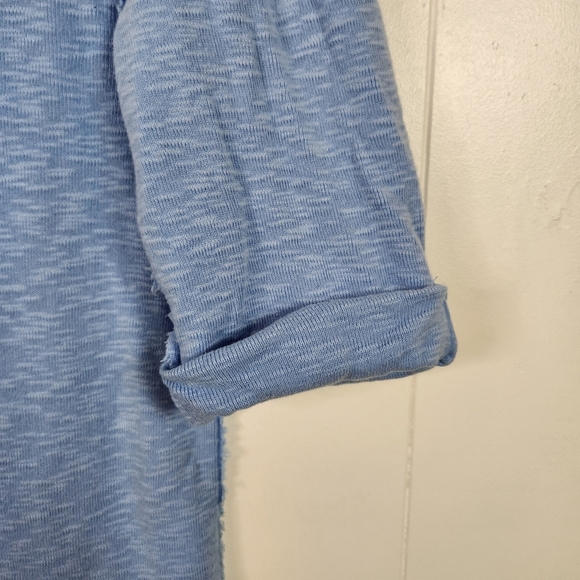 We The Free People For The Boys Turtleneck Ribbed Top Stretch Blue Size XL Boho - Picture 5 of 11